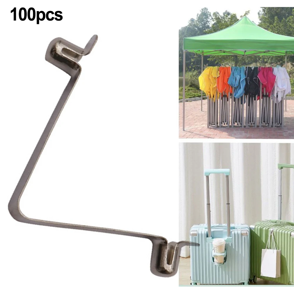 100pcs Spring Locking Tube Pin Push Clips 6mm V-shaped Tube Internal Shrapnel Bead Buckle For Kayak Paddle For Tent Pole Parts