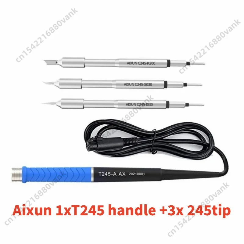 Original Aixun T245 Handle Tips for AIXUN T3A T3B T420D T420 T320 Kit C245 Soldering Iron Tips Replacement Tools