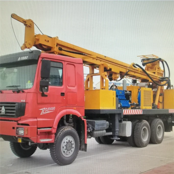 New 350m 20m 180m Truck-Mounted Water Well Drilling Rig / Drilling Machinewith Mud Pump or Air Compressor Free After-sales