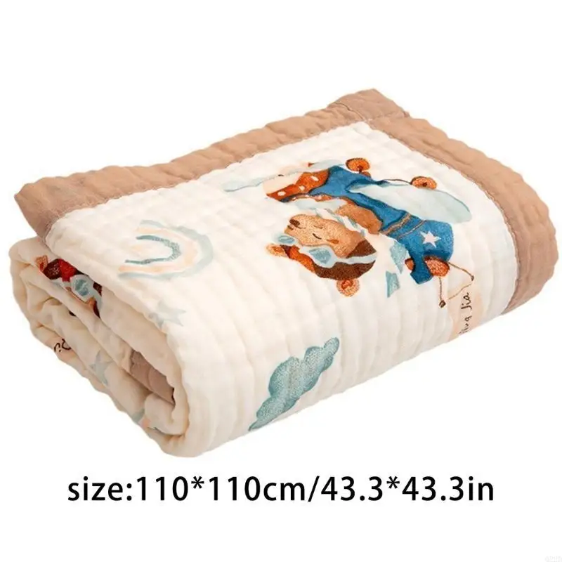 Q22D Newborn Babies Wrapping Blanket Cotton Swaddles Blanket Shower Gift Bathing Towel Infant Bedding Stuff Crib Accessory