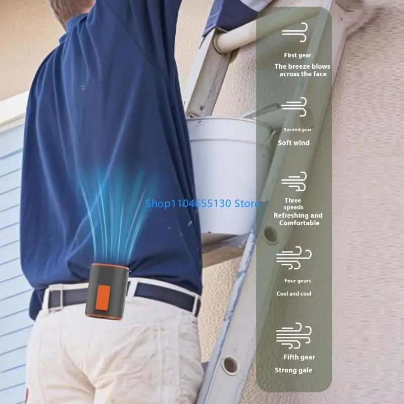 屋外ウエストファンリーフレスUSB Cハンギング充電照明機能速度速度