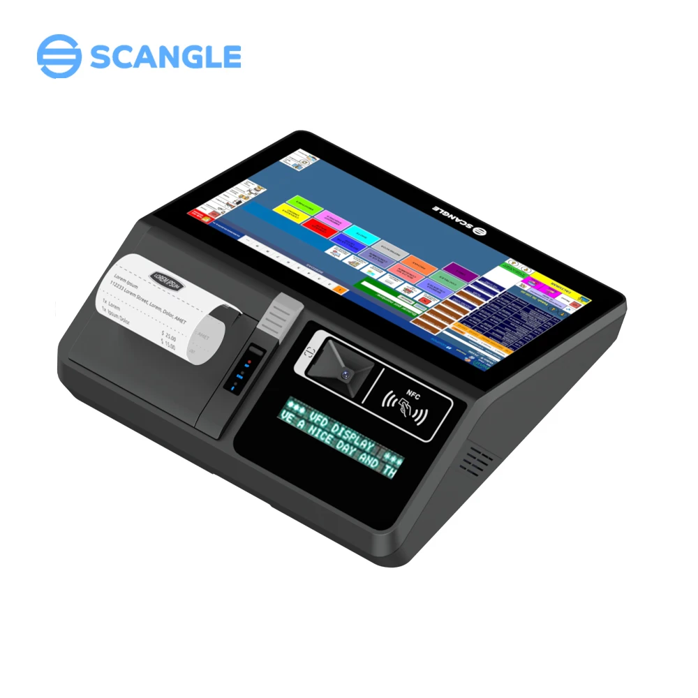 

Scangle 11.6 Inch IPS Screen Windows/Android Terminal with Built-in Thermal Printer/NFC/VFD and Offer Low Price