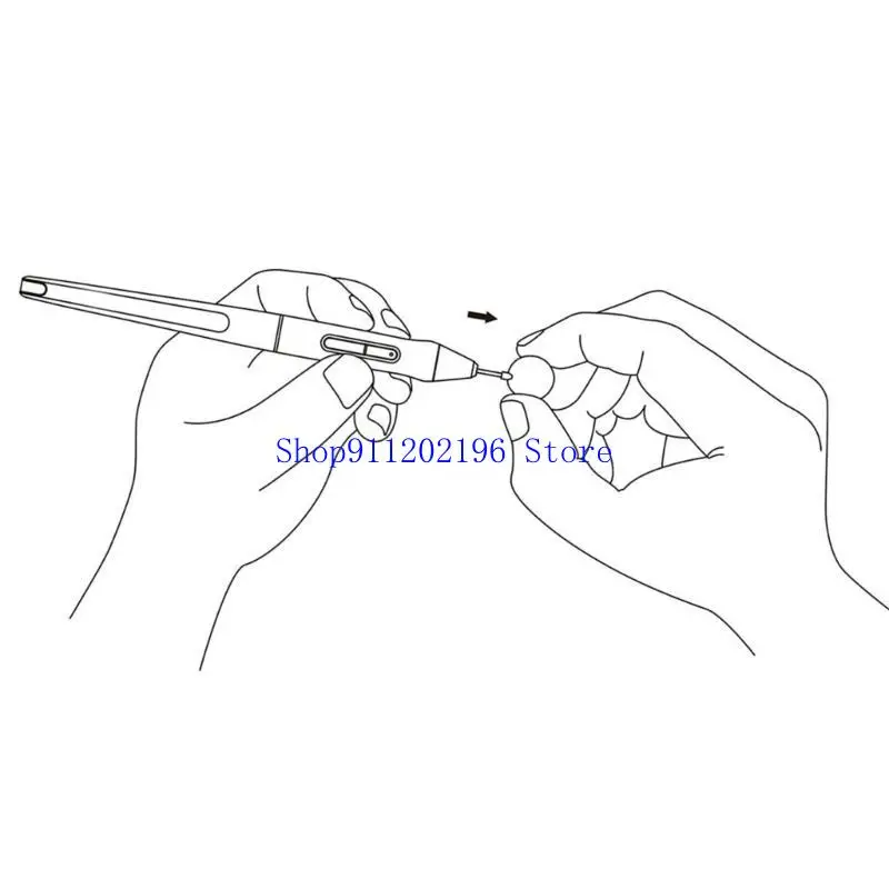 

P82A, 10 шт., сменные наконечники для ручки для рисования для KD200 PW517 PW110, чувствительный к давлению наконечник ручки