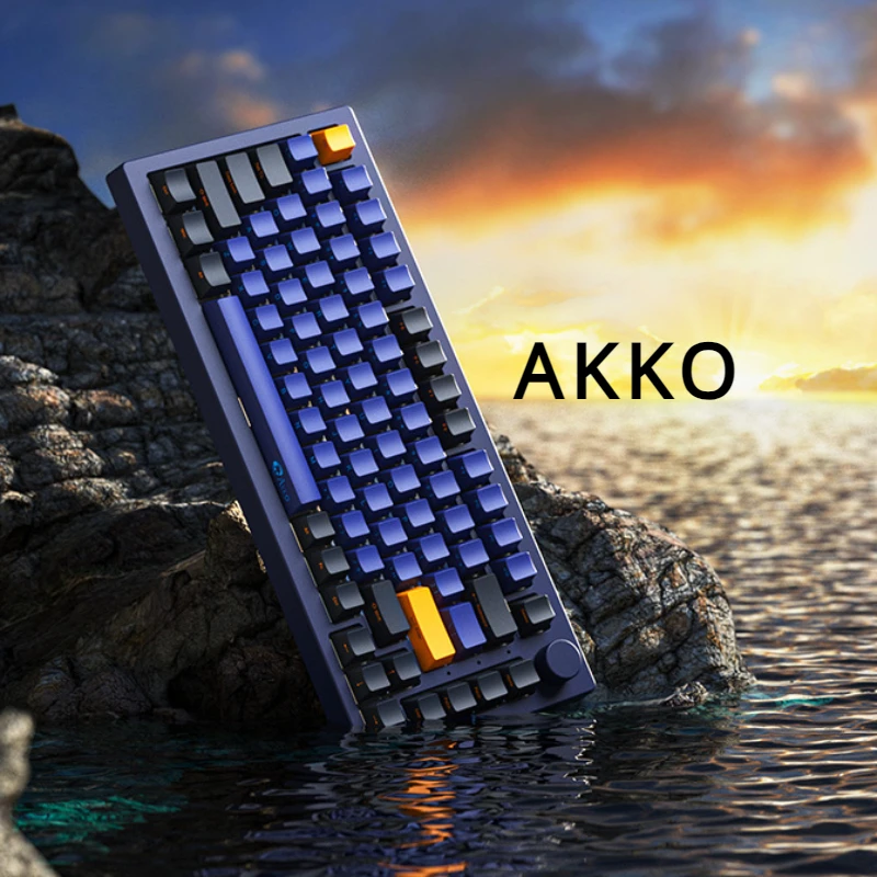 Akko 5075B Plus SP Horizon Side-printed  Mechanical Keyboard Tri-mode Wireless  Hot-swap Customized Keyboards  RGB 75%Layout