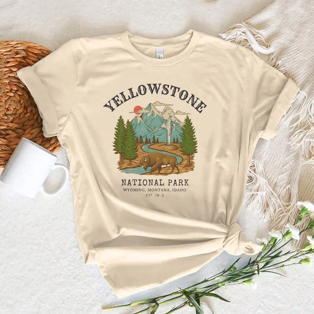 Yellowstone top women comic harajuku streetwear t-shirts female 2000s clothing