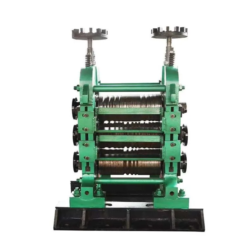 Fresas angulares de dos rollos de caucho caliente, precio de molino Rolg de acero