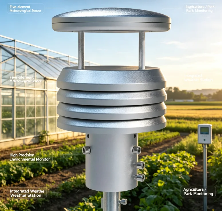 Multifunctional environmental meteorological sensor five-element meteorological monitor high-precision integrated