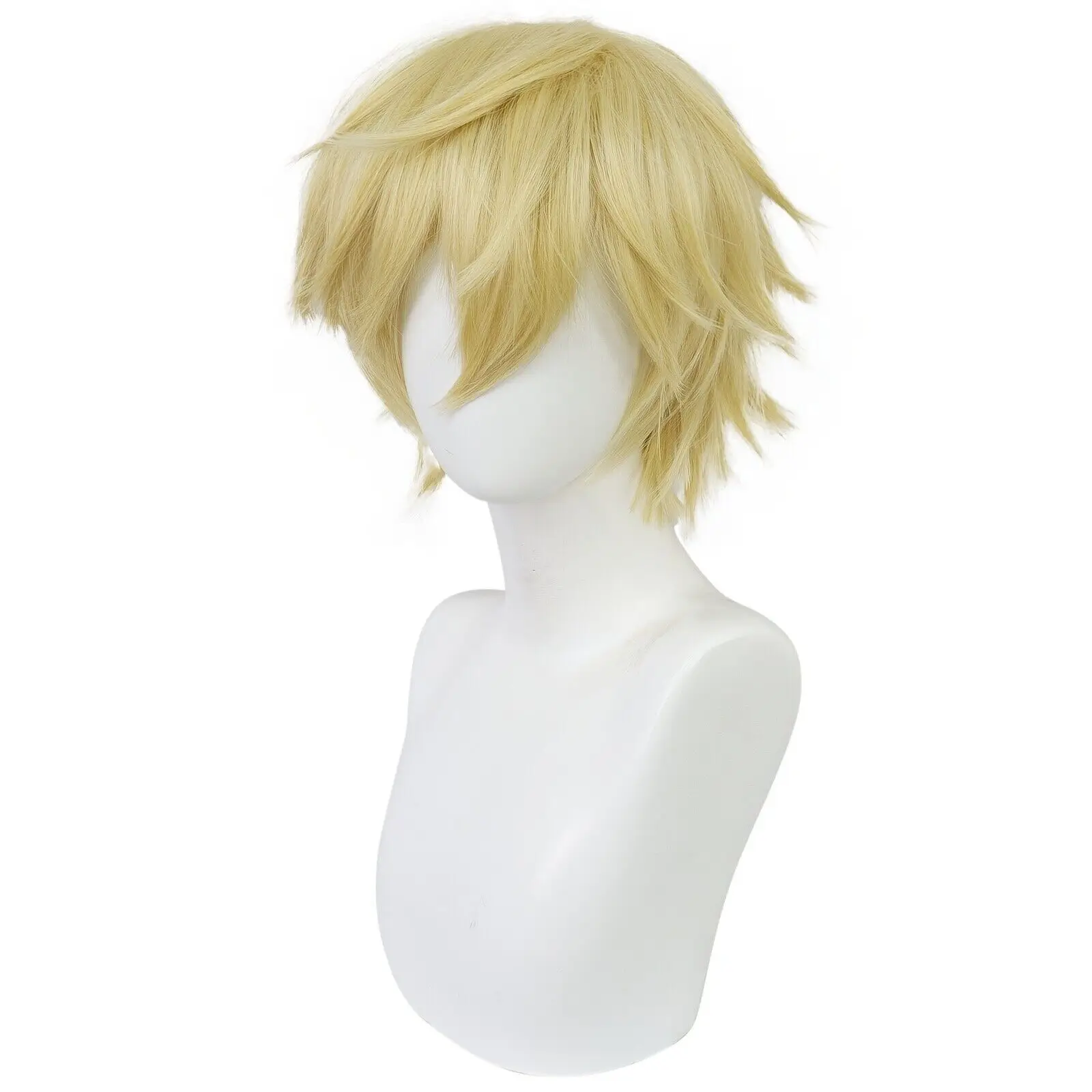 

Men's Short Blonde Synthetic Wig for Cosplay Halloween Christmas and Parties
