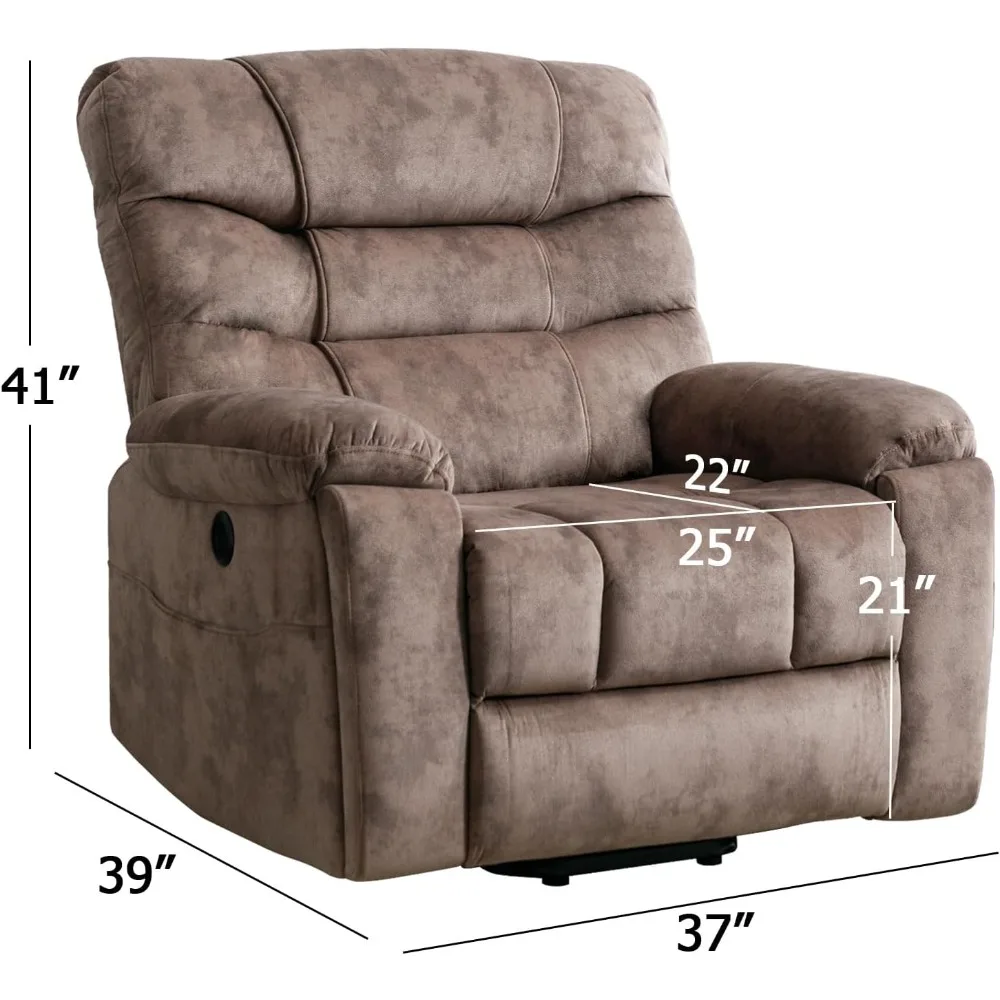 Large Power Lift Recliner Chair for Elderly with Massage and Heated, Big and Tall Lift Chair for Seniors Reclining Chair