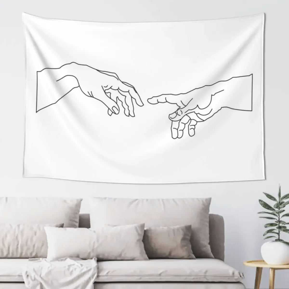 

Creation of the Man Tapestry Bathroom Decor Funny Decorative Wall Tapestry