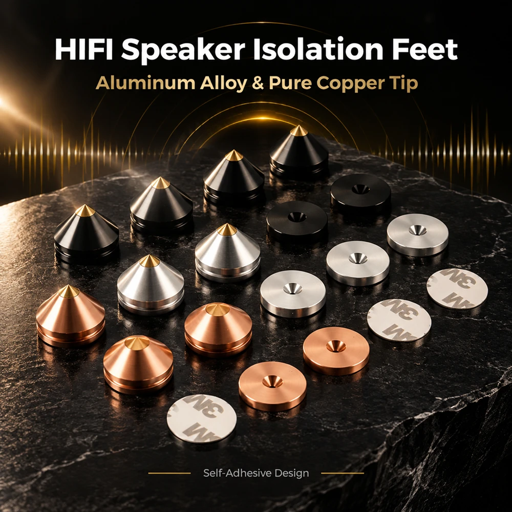 4PCS 4Sets Speaker Stand Feet Foot Pad Aluminium Alloy Metal Spikes Cone Floor Foot Nail M23*20