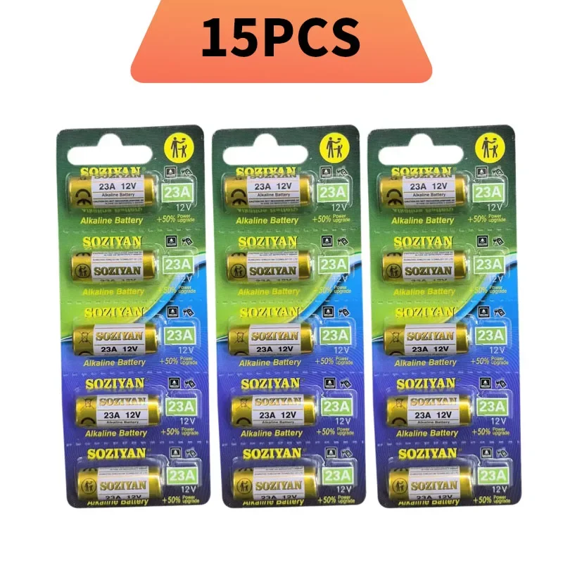 بطارية قلوية 12 فولت 23 أمبير (A23/E23A/LR23/L1028) لفتح باب المرآب عن بعد، جرس الباب، مفتاح فوب، مصباح يدوي، ألعاب-طاقة تدوم طويلاً