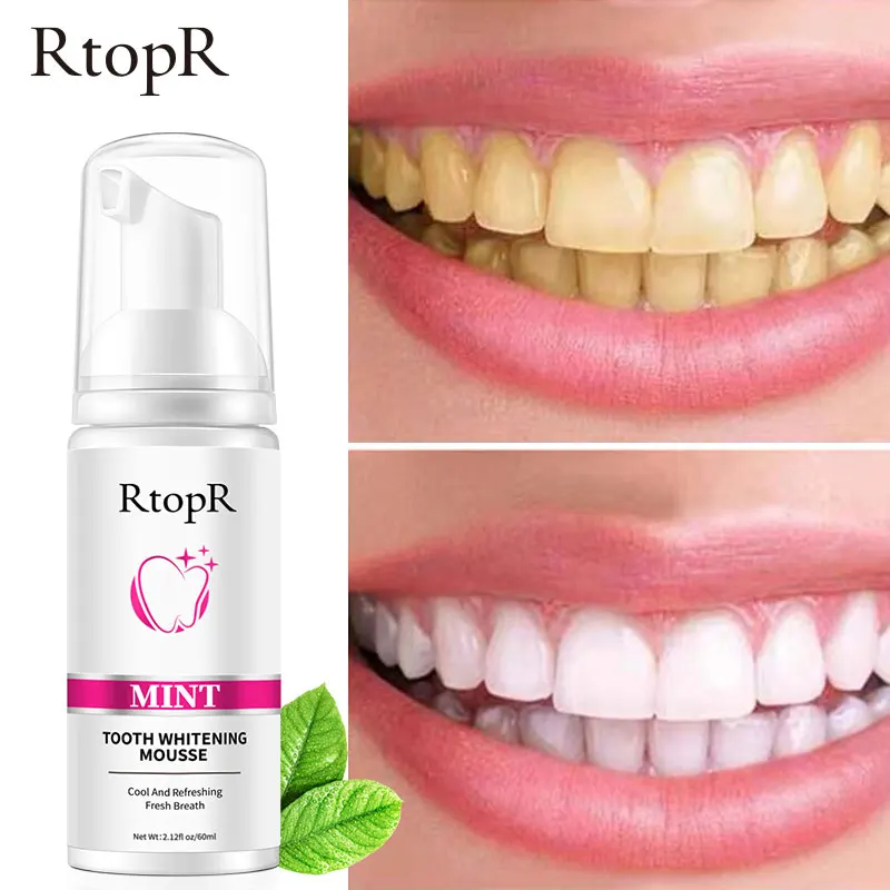 Teeth Cleansing Whitening Mousse Tooth Removes Stains Essence Oral Hygiene Dental Mousse Cleaning Tools Toothpaste For Adults