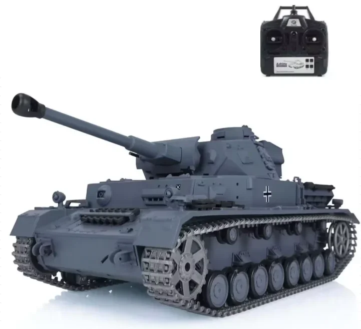 Heng Long 3859 немецкий танк Panzer IV F2 RC 2,4 ГГц 1/16 инфракрасный ИК битва BB дым звук металлический Радиоуправляемый средний танк для взрослых