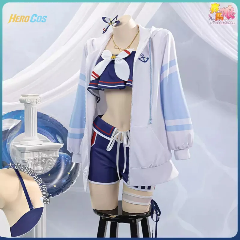 

Uma Musume: Pretty Derby Cheval Grand Cosplay Costume Summer Suit Hallowen Play Role Clothes Clothing HERO Cos