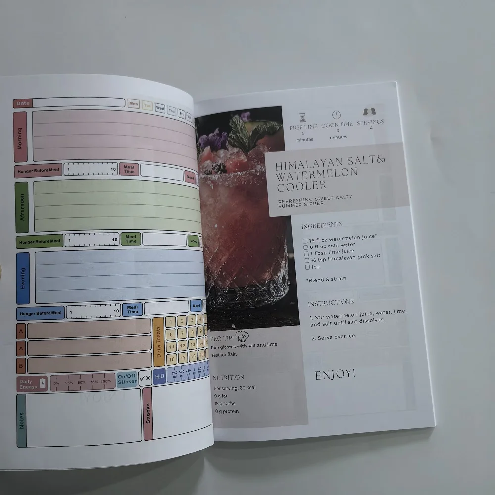 The Pink Salt Trick Weight Loss Trick Planning Supplies Book: 28 Days Challenge The Proven Morning Ritual To Detox Your Dody