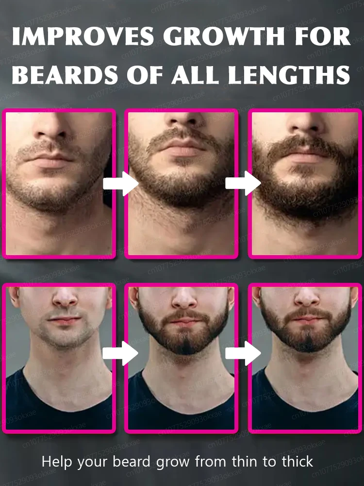 To build male confidence, start withthebeard growth essence, inject vitalityintothe pores and say goodbye tosparsebeards