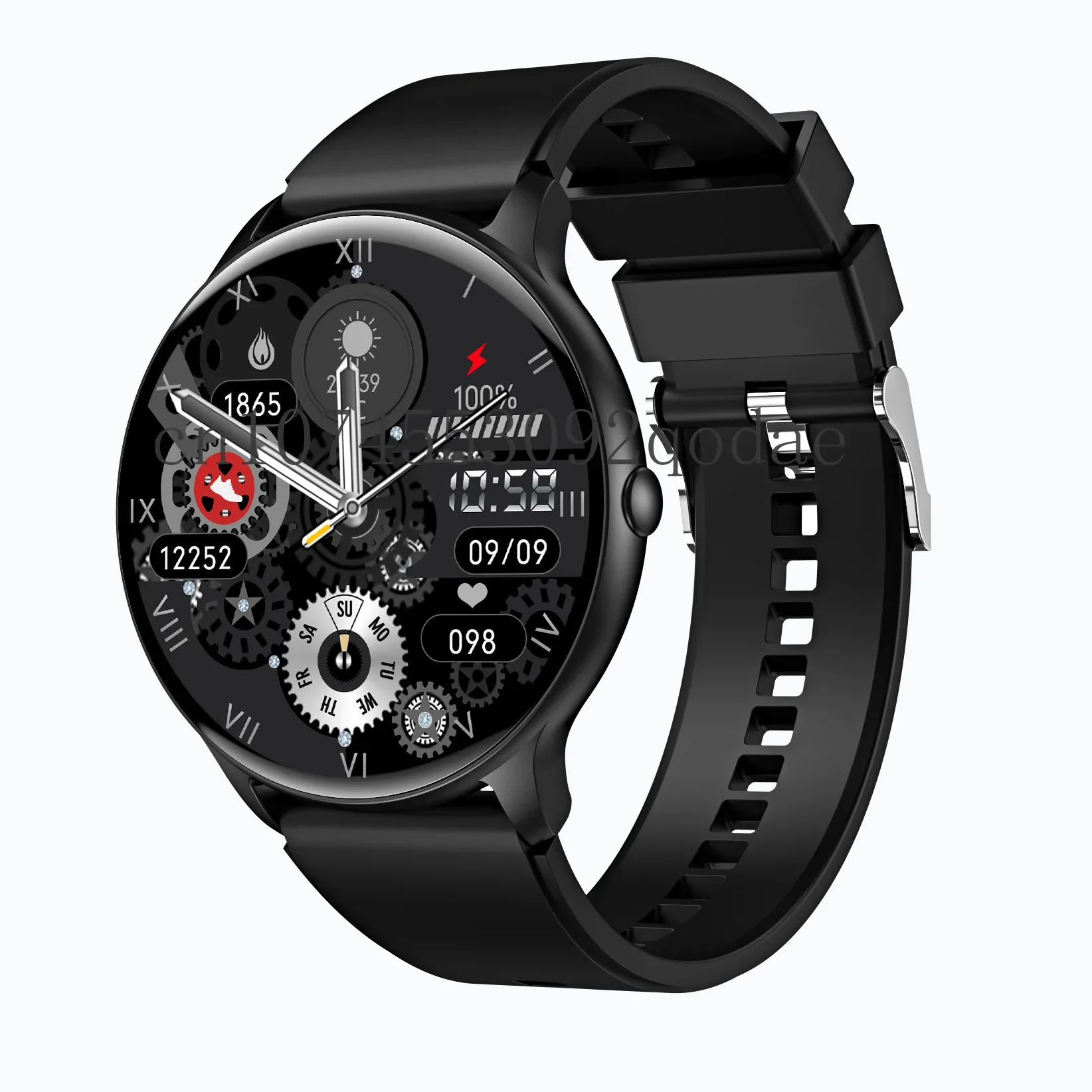 2024 New Smart Watch Circular HD Screen Heart Rate Blood Oxygen Health Monitoring Outdoor Sports Watch in Stock