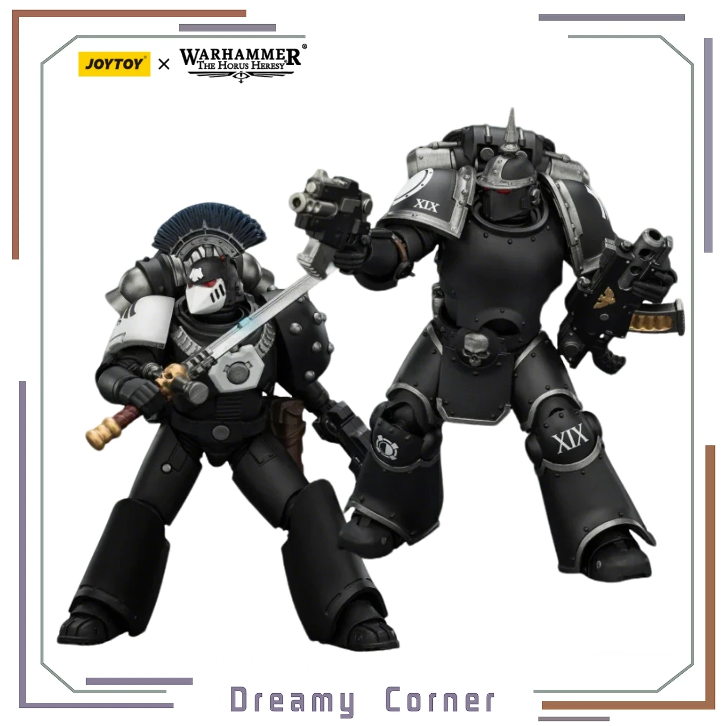 

Предзаказ: JOYTOY Warhammer 40K Raven Guard MkVI Тактический сержант с мощным мечом, болтером и плазменным пистолетом