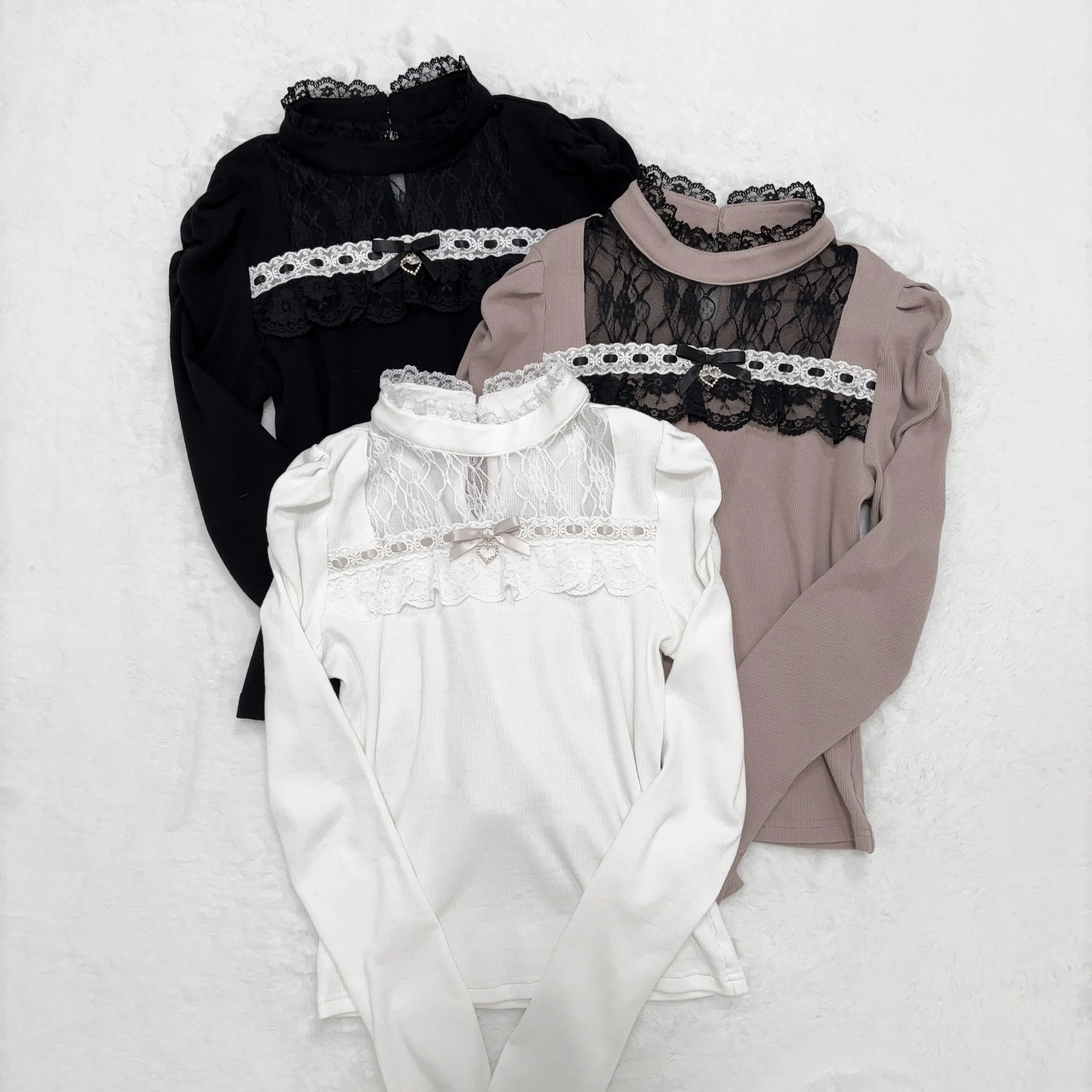 Japanese Mine Style Mass-produced High Waist A-line Heart Diamond Fluffy Splicing Double-layer Sweet Lolita Short Skirts Women
