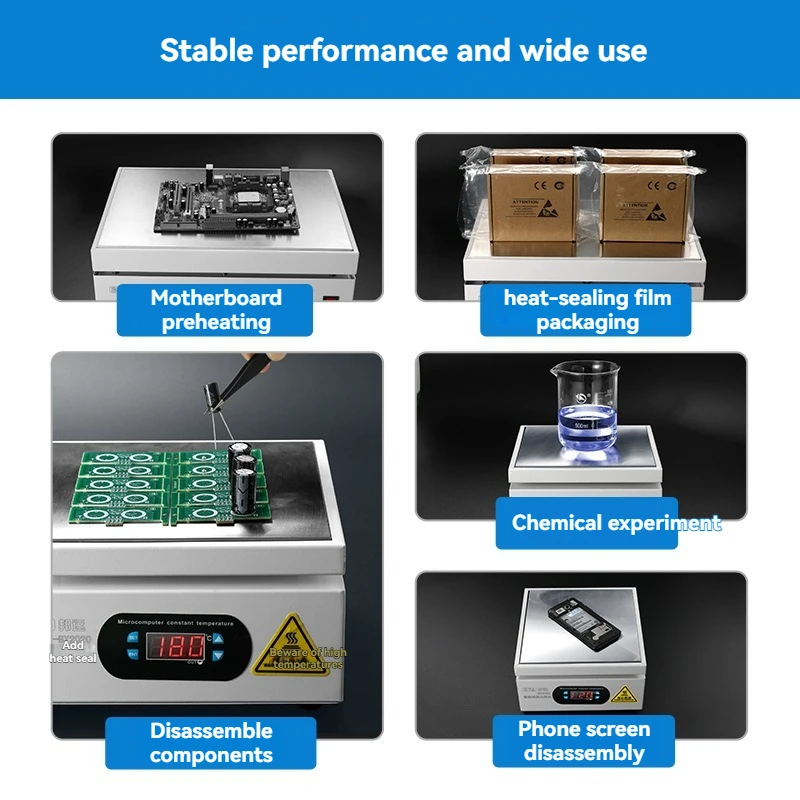 Preheating Platform, Hot Film Machine, Digital Display, High-power Heating Table, Mobile Phone, Tablet, Screen Removal