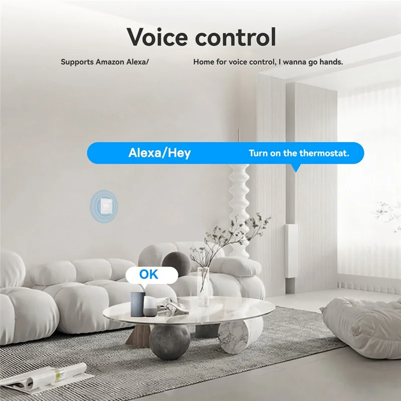 كامل تويا واي فاي ترموستات الذكية المياه الطابق التدفئة متحكم في درجة الحرارة دعم التطبيق التحكم الصوتي اليكسا عن بعد
