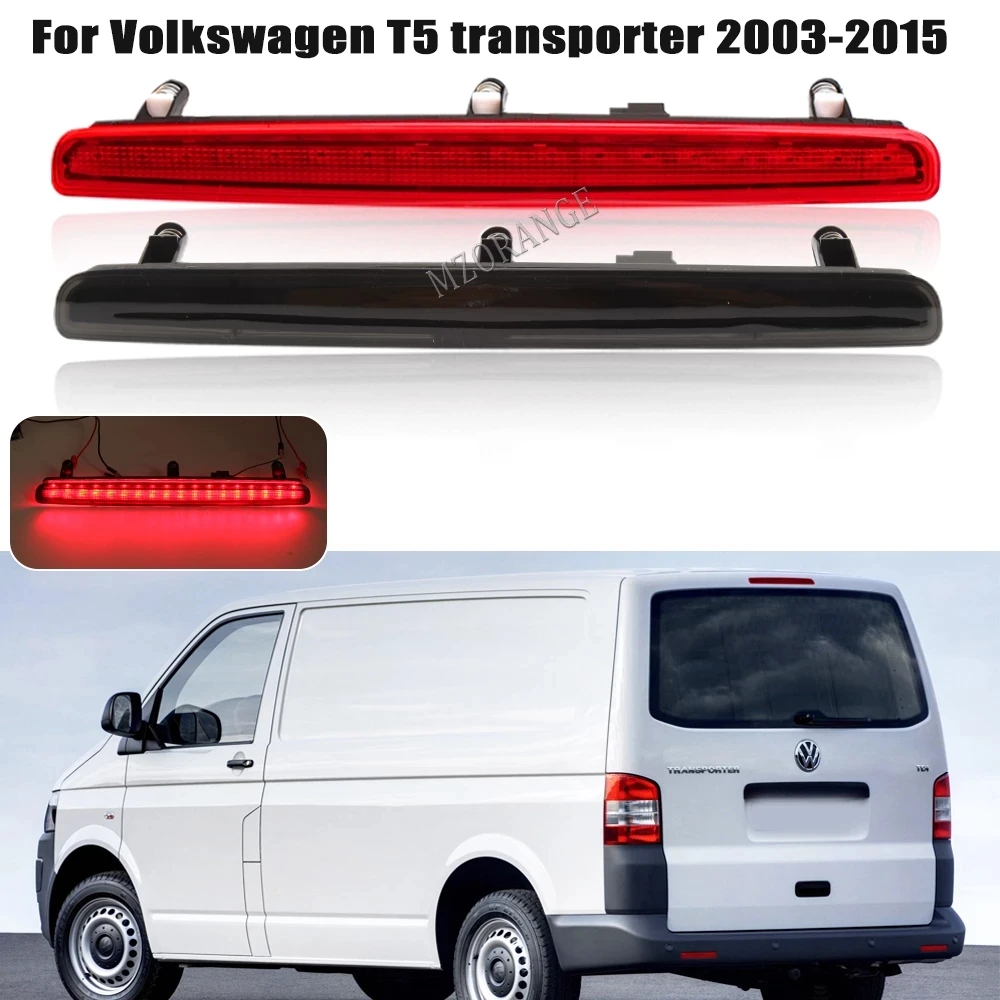 High Level Additional Brake Light Stop Lamp For Volkswagen Multivan T5 2003-2015 7E0945097A Red Lens Warning Light RU Stock