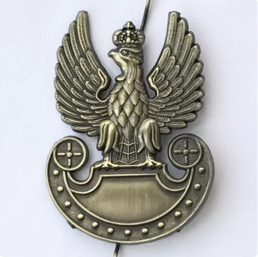 

Polish Square Top Hat Badge Eagle