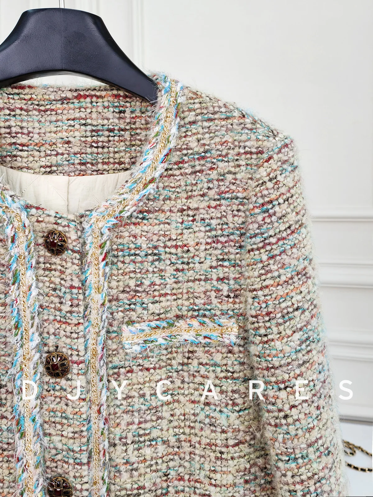 سترة جديدة من القطن المتقدم للتنحيف منسوجة متوسطة إلى طويلة مقاس كبير #3