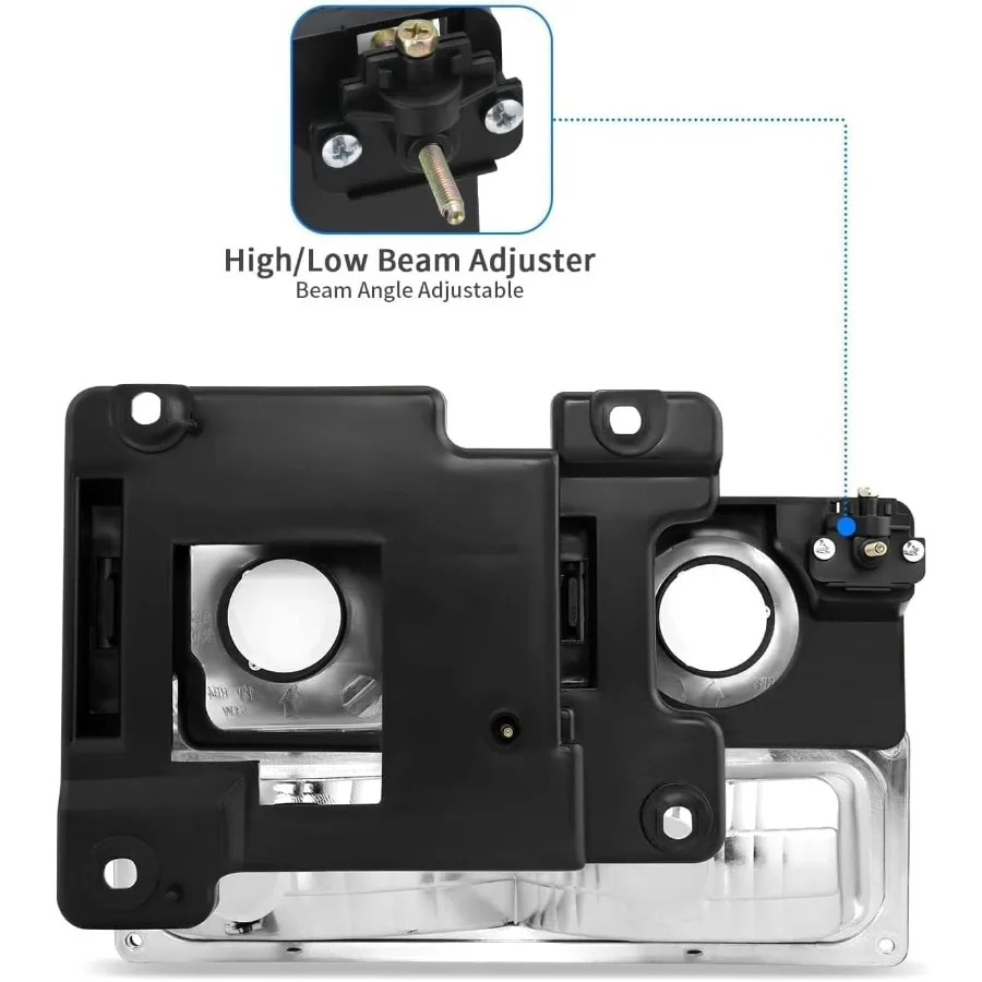 مجموعة المصابيح الأمامية متوافقة مع 1994 1995 1996 1997 1998 OBS Chevy Silverado C K 1500 2500 3500 Suburban 9599 Tahoe Headlam