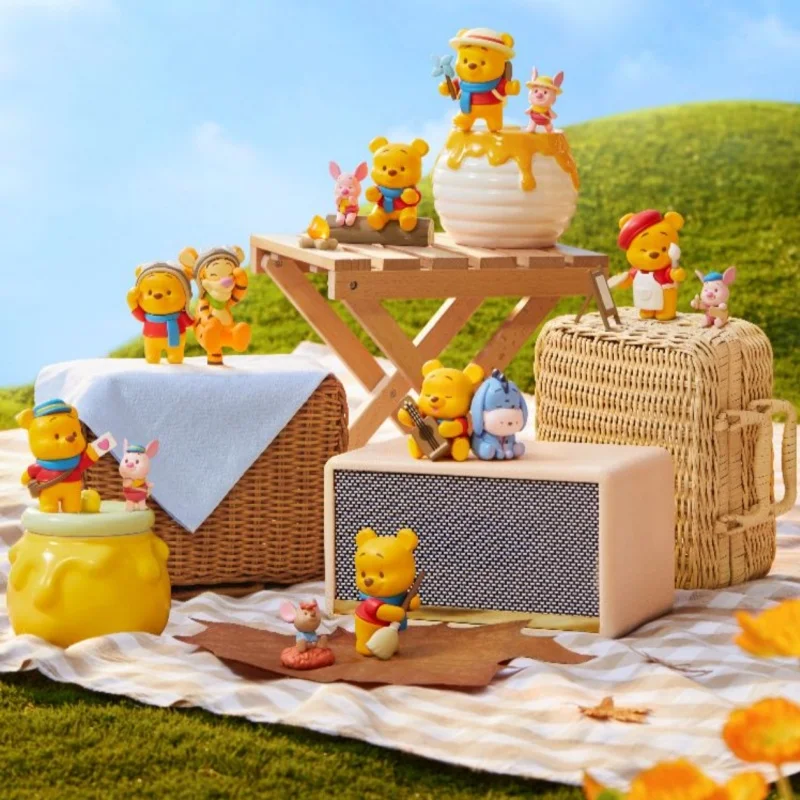 

Original Winnie The Pooh Autumn Outdoor Fun Series Blind Box Collectible Figure Trendy Display Toy For Kids And Collectors
