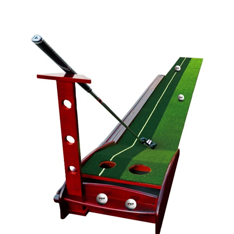 For wood wooden based Practice mini golf putter putting green matt indoor golf accessories