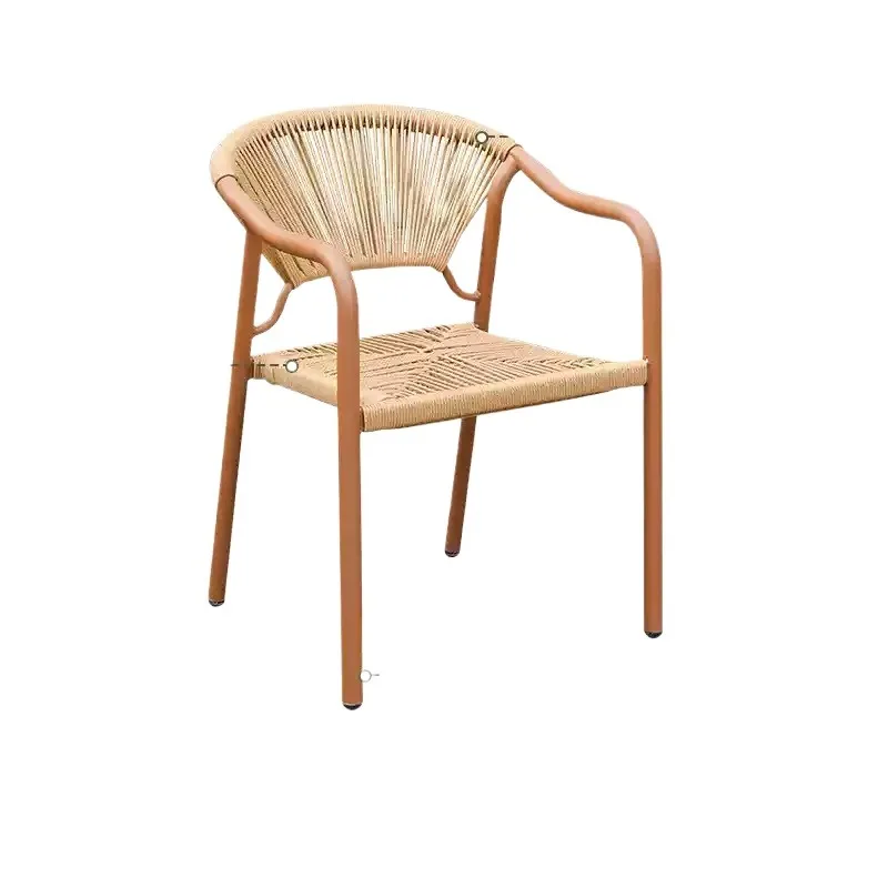 

Nordic outdoor rattan chair designer dining table and chair courtyard leisure outdoor garden balcony rattan chair combination
