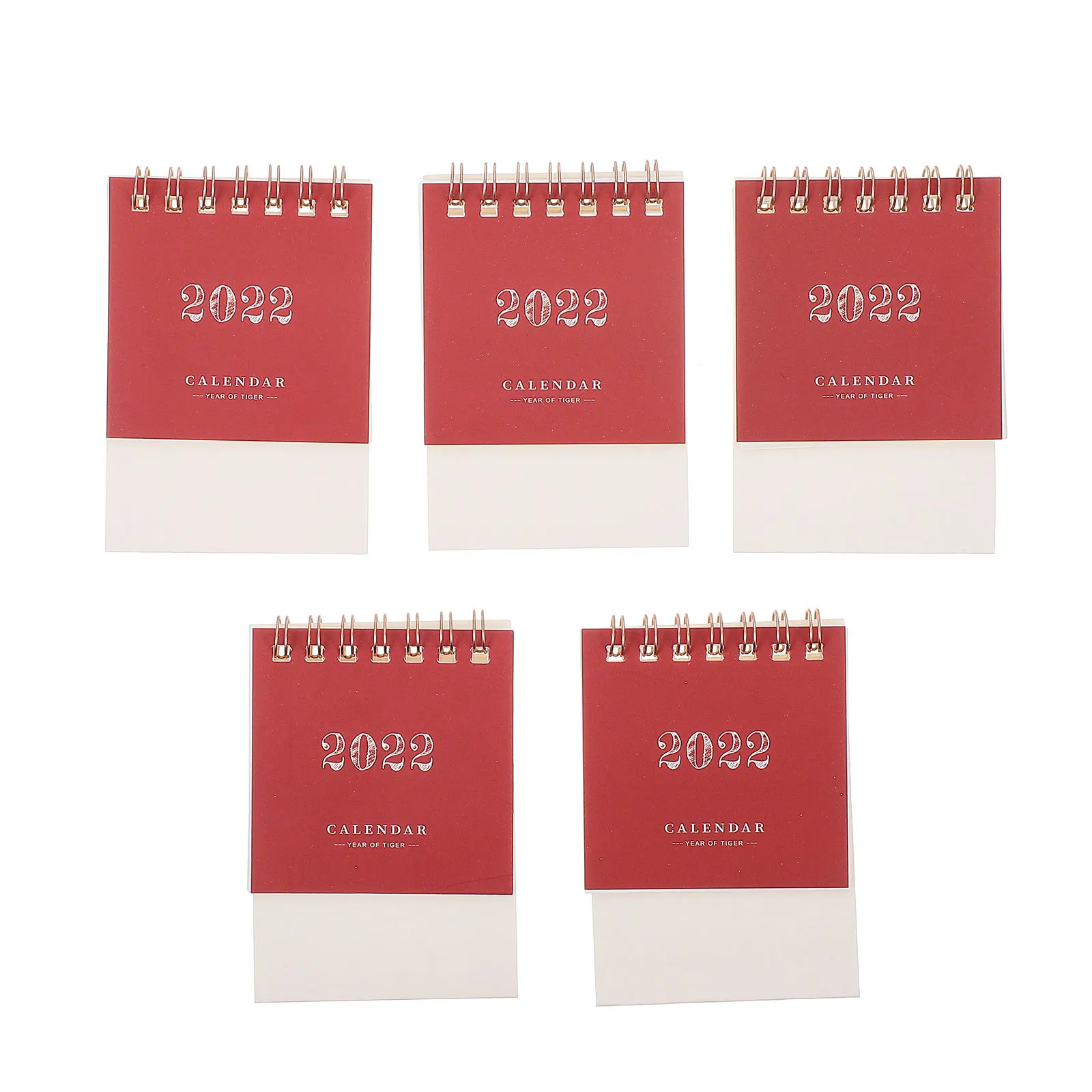 

5 Pcs Mini Desk Calendar Smooth Foldable Design Save Space Home Office Meeting Classroom Decor Gifts Family Friends 2022