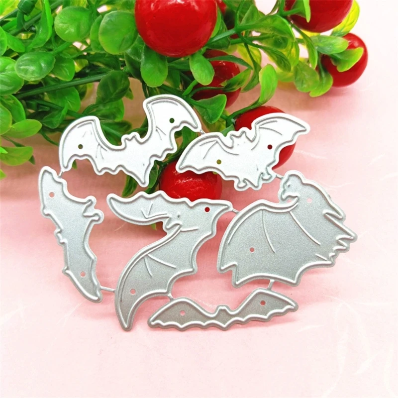 โลหะDieตัดฮาโลวีนค้างคาวลายนูนStencilตัดDiesสำหรับทำบัตรDropship