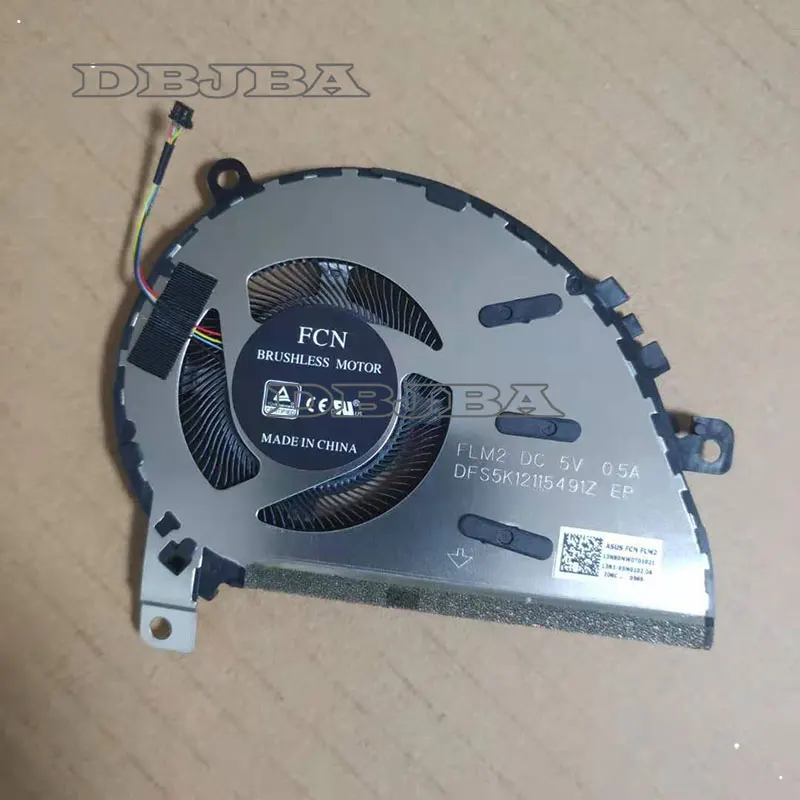 

CPU Cooling Fan For Asus ZenBook UX463F UX434 13NB0MW0T01021 13N1-95M0201 FLM2 5V 0.5A DFS5K12115491Z EP