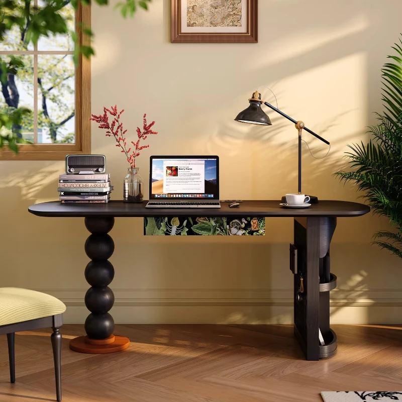 French Style Villa Office Desks Design Modern Advanced Wooden Office Desks Living Room Fashion Furniture Schreibtisch Ls40bgz