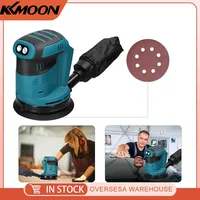 125mm Brush Motor Cordless Orbital Sander Wood Grinder Wood Metal Waxing Polishing Grinding Machine for Makita 18V Battery Tools