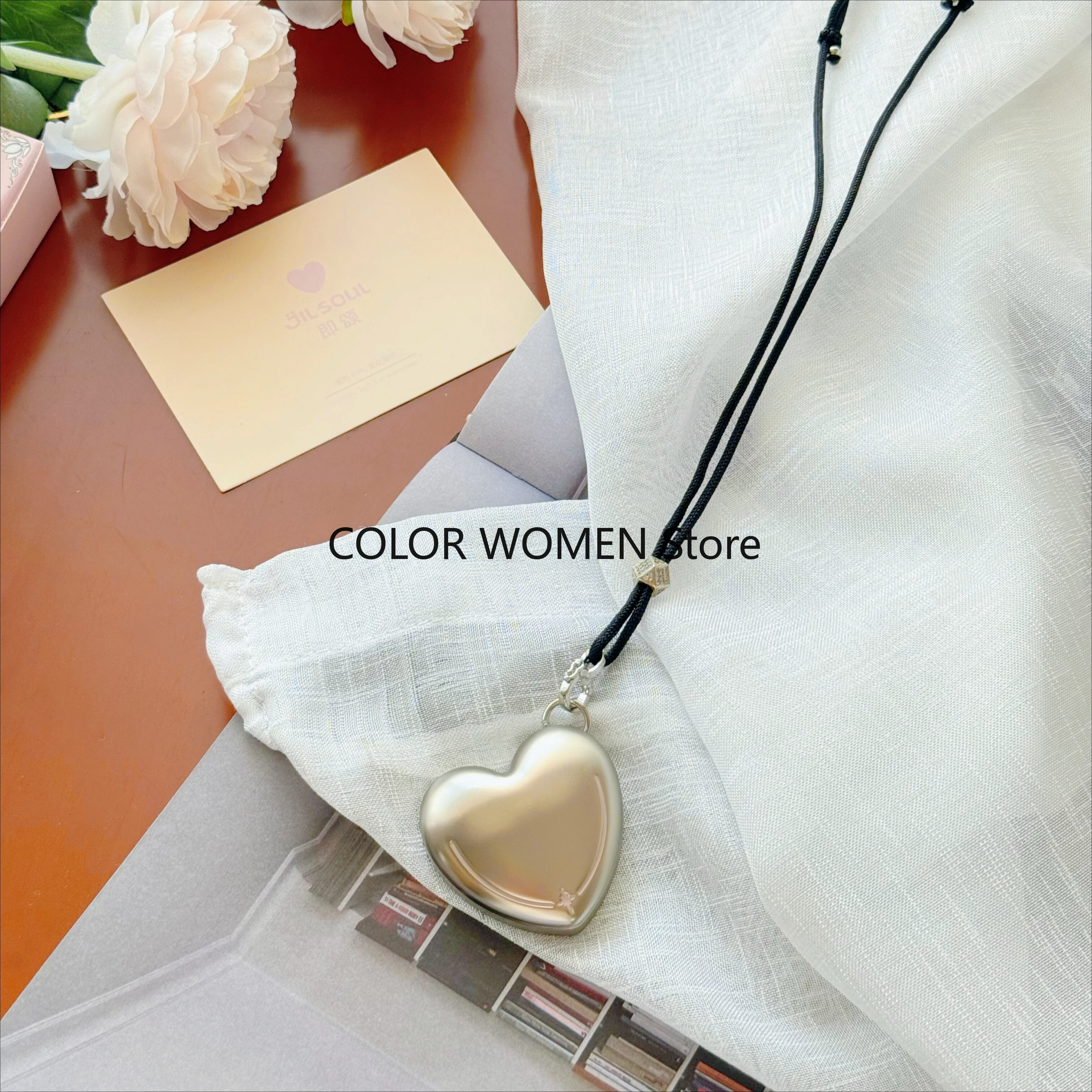 Solid Perfume Necklace – Long-Lasting Scent,Heart-Shaped Pendant,Portable Bag Charm & Fragrance Gift for Women