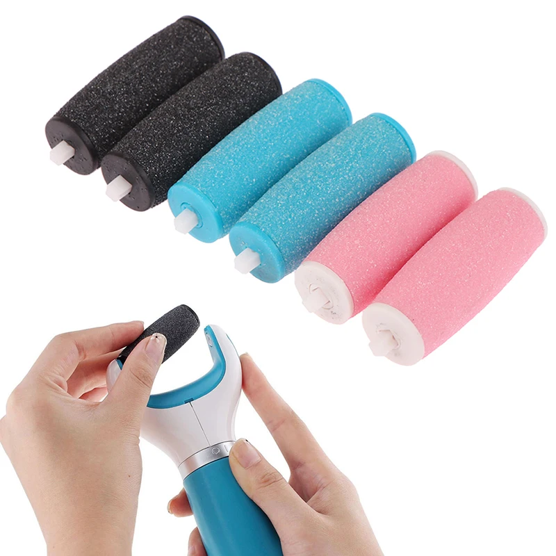 Têtes de rouleau de rechange pour pédicure professionnelle, outil de soins des pieds, rouleaux électroniques pour limes de pieds, dissolvant de peau, 2 pièces