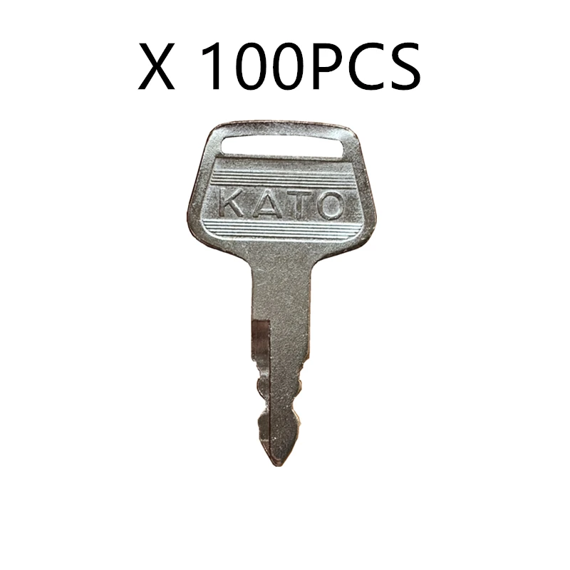 

100 Pcs Ignition key For KATO Excavator Heavy Equipment KV02 HD 719-10306001 Starter Switch