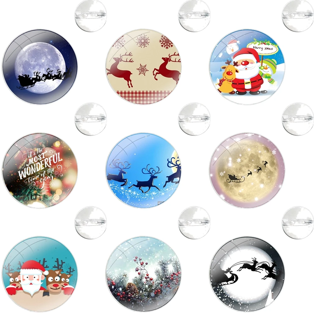 Emblema do Feliz Natal, Broche Pin, Acessórios para Roupas, Decoração Mochila, Presente