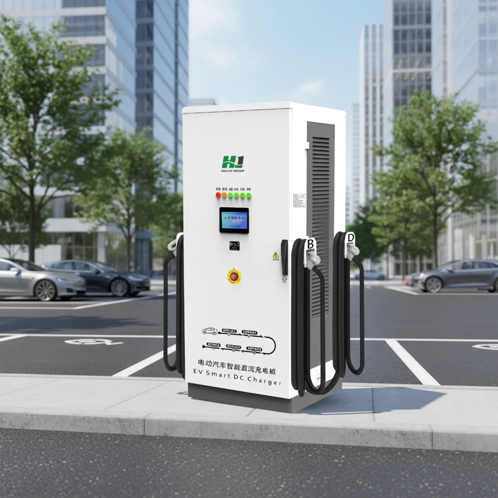 240kW Quad Connector DC Supercharger for Electric Bus Fleet Depot Logistics Terminal
