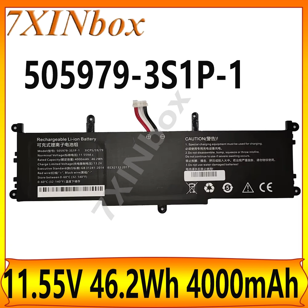 7XINbox 505979-3S1P-1 11.55V 46.2Wh 4000mAh Laptop Battery For CHUWI CoreBook X Pro CWI529 Series 3ICP5/59/79