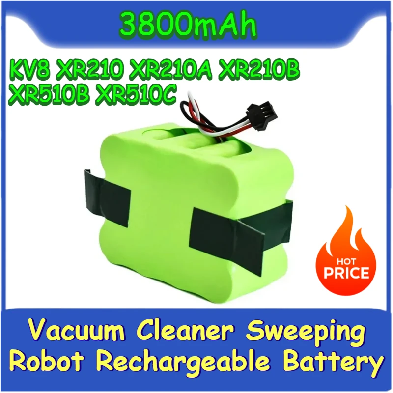 

14.4V Ni-MH 3800mAh for KV8 XR210 XR210A XR210B XR510B XR510C Vacuum Cleaner Sweeping Robot Rechargeable Battery