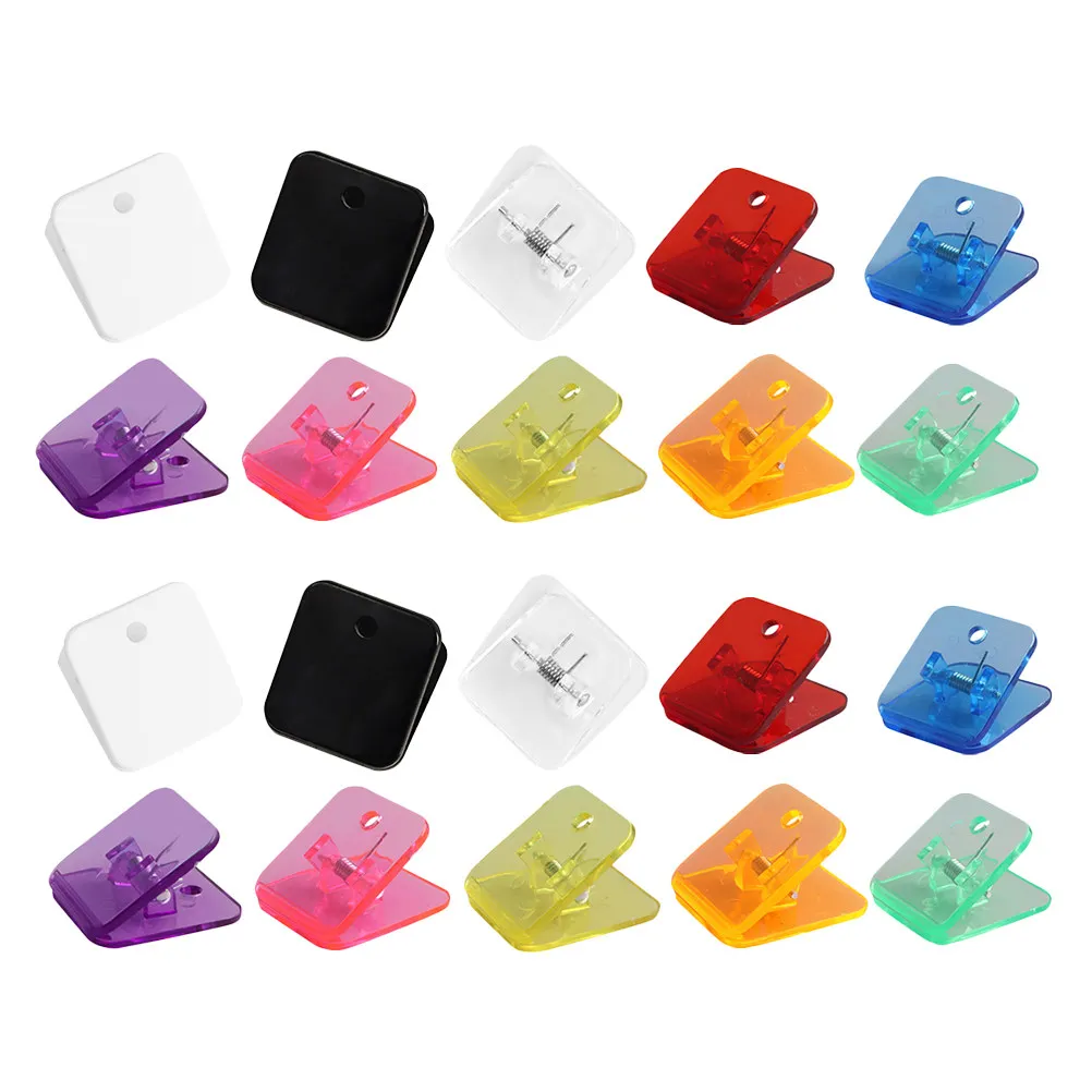 20Pcs Compact Photo Clips Multi-Function Picture Clamps Space Saving File Clips for Office Essentials Study Supplies Home