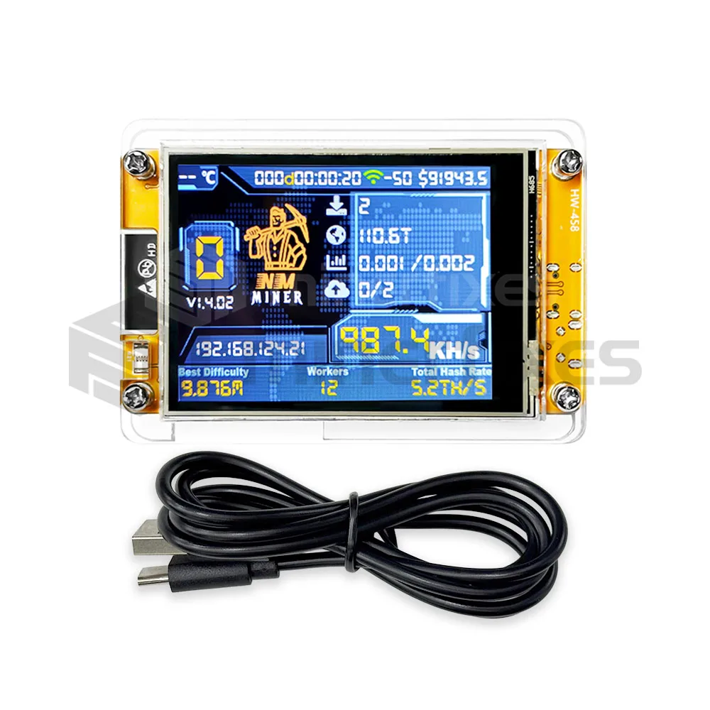 NerdMiner V2 1000KH/s Nerd Miner NMMiner NM-CYD Maszyna do Solo Miningu ESP32 2,8-calowy Inteligentny Wyświetlacz Krypto Loteria Bitcoin Miner — zdjęcie produktu 9