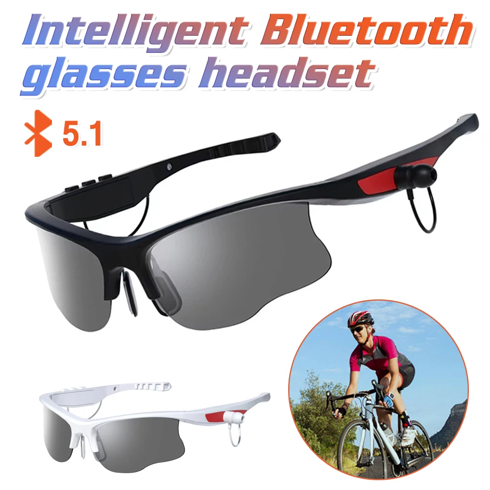 

Smart Glasses Headset Wireless Bluetooth 5.1 Sunglasses HD Call Music Noise Reduction Outdoor Sport Driving Earphone Eyeglasses