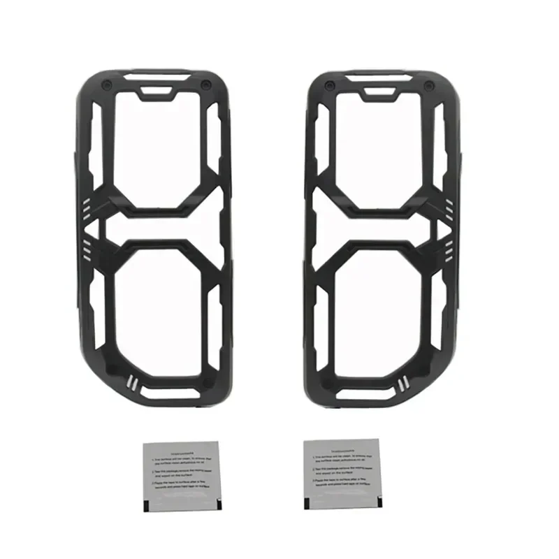 2Pcs Tail Lght Trim Hollowed-Out Cover Shell Frame for Ford Bronco 2021-2023 Rear Lamp Hood ABS Protection Guard Decoration Trim