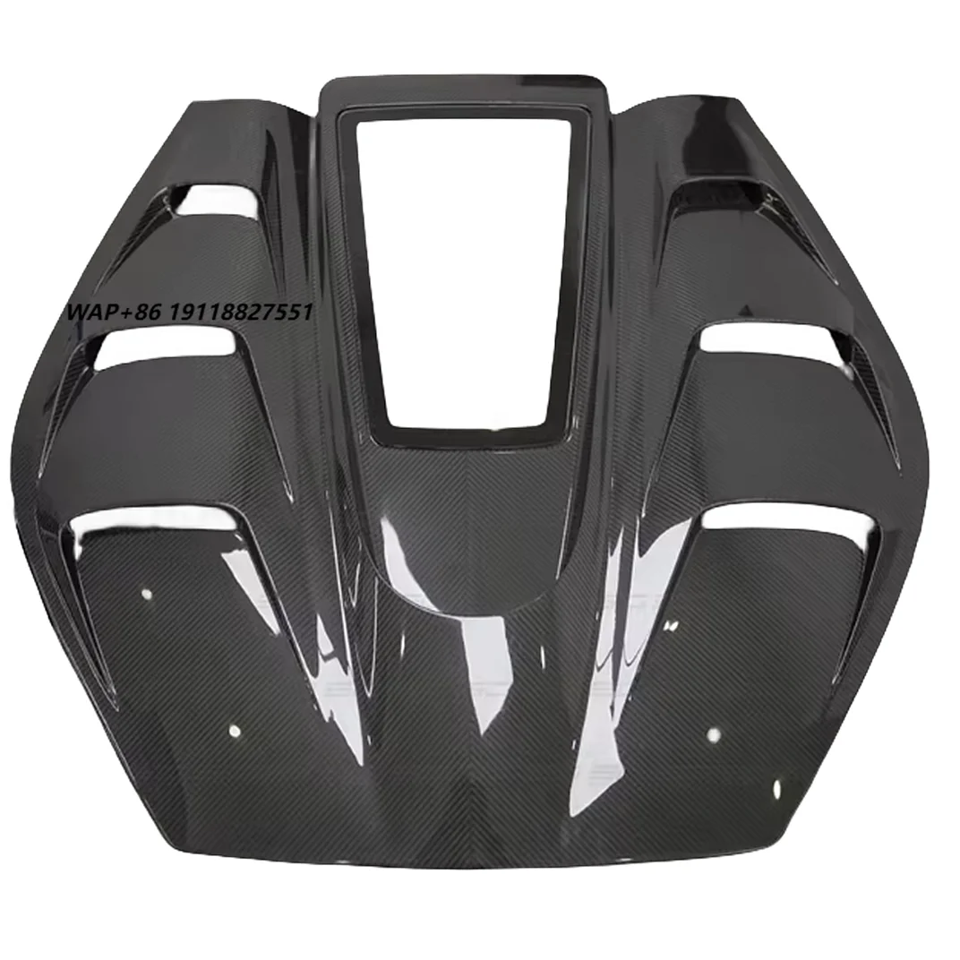 The Dry Carbon Fiber Rear Tailgate of the New for  296GTB BatFury Aero Style Body Kit